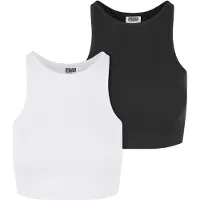 Urban Classics Top zwart / wit