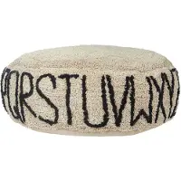 Beliani TWINSPUR - Vloerkussens-Beige-Katoen