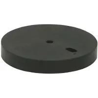 Artitec Deurstop verhoger 12 mm rubber zwart