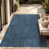 Paco Home In-& Outdoor Balkon Terras Keukenvloerkleed Eenkleurig Gemêleerd Patroon 300x400 cm