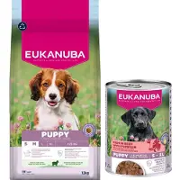 Eukanuba Puppy Small Medium met lam en rijst hondenvoer 2 x 12 kg