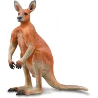Collecta Figurine - Rode Kangoeroe Mannetje - (L) - Wilde Dieren - Handgeschilderd - Miniatuur