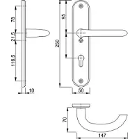 Hoppe Binnenschild 1138Fd/3214 Pc92 F1