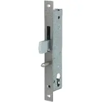 Nemef 9690 Haakschootslot | DM35mm | voorplaat RVS 24x245mm rechthoekig | staal verzinkte zwenkschoot | zonder geleidepen | DR 1+2+3+4 - 9969307100