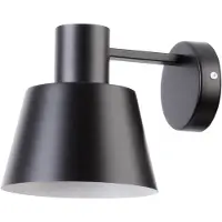 Sigma Wandlamp Dunka, dimbaar, zwart, Woon-/ Eetkamer, metaal, Modern, wandlamp