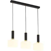 Jupiter Hanglamp VANES, zwart-wit, 3xE27x40W, metaal, afmetingen: 80x77x20cm, IP20,