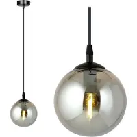 Emibig Hanglamp , 1x E14, 40W, COSMO 1, zwart, grafiet, model 712/1