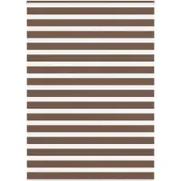 vidaXL Zebra rolgordijn 160x200 cm stofbreedte 155,9cm polyester bruin