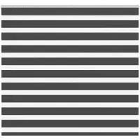 vidaXL Zebra rolgordijn 160x100 cm stofbreedte 155,9 cm zwart