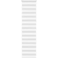 vidaXL Zebra rolgordijn 65x200 cm stofbreedte 60,9 cm polyester wit