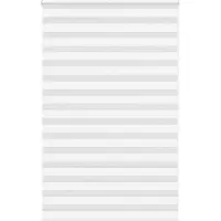 vidaXL Zebra rolgordijn 140x200 cm stofbreedte 135,9cm polyester wit