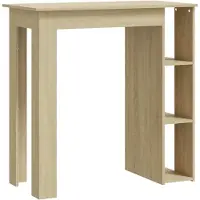 vidaXL Barkruk met plank, Sonoma-eikenhout, 102x50x103,5 cm, houtvezel