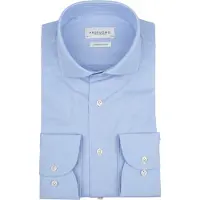 Profuomo Overhemd lichtblauw knitted