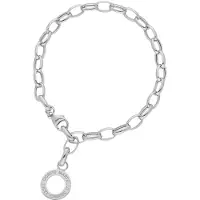 Giorgio Martello Milano Charm | armband | 925/000 sterling zilver | bedelarmband | jasseron | karabijn slot