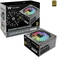 Thermaltake Germanium Pro RGB 0850W (zwart, 1x 12-pins hoogvermogen GPU-connector, 4x PCIe, kabelmanagement, 850 Watt)