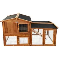 Lendo Online Konijnenhok 145x45x85 Hout Bruin
