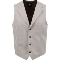 Suitable Gilet Ruiten Zand | Beige | Maat 52