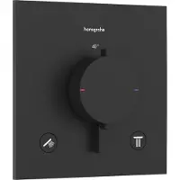 Hansgrohe Afbouwdeel ecostat comfort e inbouwthermostaat voor 2 functies mat zwart