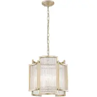 Zuma Line Glamour Hanglamp SERGIO 3xE14 Kristal & Goud - Stijlvol Woonkamerlicht