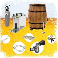 Ich-zapfe Complete set - BARRIQUE Biertap - Mobiele bierbar - Rolbaar - Thuistap, zonder Fustkoppeling