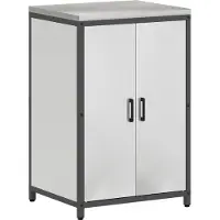 vidaXL Keukenopbergkast HATTEM, zilver, 60 x 50 x 92 cm, staal