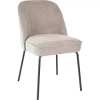 Kick Collection Kick eetkamerstoel Britt - Taupe - Texture stof - Verkrijgbaar in diverse kleuren