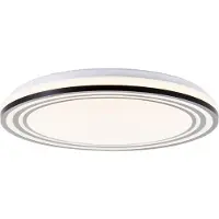 Brilliant Zwart witte plafondlamp Kobana Ø 49cm