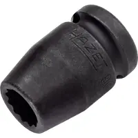 Hazet Krachtdopsleutel 900SZ-12 · 1/2 inch (12,5 mm) vierkant hol · Buitentwaalfkant tractieprofiel · SW 12 mm