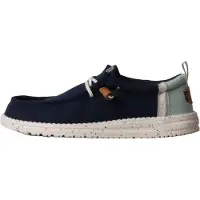 HeyDude Instappers Heren Blauw Textiel Maat 44