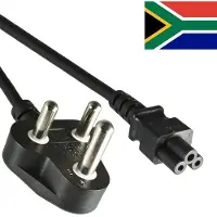 EFB Elektronik C5 (recht) - Type M / Zuid-Afrika (haaks) stroomkabel | 3x 0,75mm | zwart | 1,8 meter