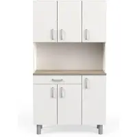 CALICOSY Buffetkast Gabe-Kronberg eik/mat wit