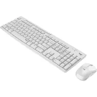 Logitech toetsenbord/muis set MK295, draadloos, wit
