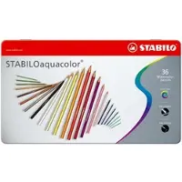 Stabilo STABILOaquacolor - Premium Aquarel Kleurpotloden - ARTY - Metalen Etui 36 Kleuren