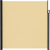 vidaXL Uittrekbaar Zijscherm Zand 300 x 200 cm Polyester