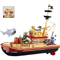 Sluban ModelBricks The Great Shark boot bouwspeelgoed – Constructiespeelgoed – bouwset met 592 bouwstenen – M38-B1118 – vanaf 8 jaar