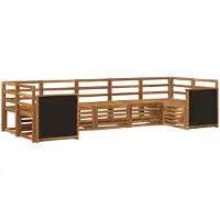 vidaXL Buiten bank set 6 st Naturel Massief Acacia Hout