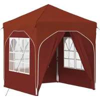 vidaXL Pop-up Feesttent 192 x 192 x 245 cm Terracotta