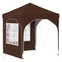 vidaXL Pop-up Feesttent 192 x 192 x 245 cm Bruin
