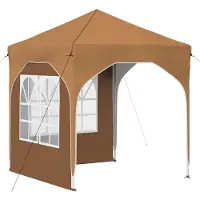 vidaXL Opklapbare partytent, 192 x 192 x 245 cm, beige