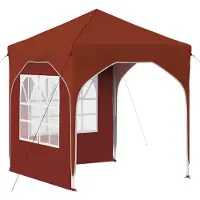 vidaXL Opklapbare partytent 192 x 192 x 245 cm, terracotta