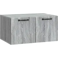 vidaXL Wandmontage TV-kast Grijs sonoma 59,5 x 41 x 30 cm Bewerkt hout