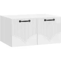 vidaXL Wandmontage TV-kast Hoogglans Wit 59,5 x 41 x 30 cm