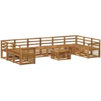 vidaXL Buiten bank set 8 st Naturel Massief Acacia Hout