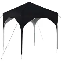 vidaXL Pop-up Feesttent 194 x 194 x 245 cm Antraciet