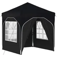 vidaXL Pop-up Feesttent 192 x 192 x 245 cm Antraciet