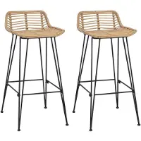 vidaXL Barkruk 44 x 46 x 91 cm Staalstaaf Dia, 10mm