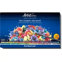 Staedtler - Artist Series - Mars Lumograph colour aquarell 104 - Metalen set met 120 kleuren