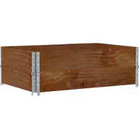 vidaXL Palletopzetranden 2 st 120x80 cm massief grenenhout bruin