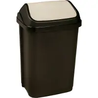 Keeeper afvalbak "swantje", 25 liter, antraciet/grijs