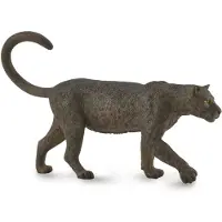 Collecta wilde dieren luipaard junior 12,7 cm rubber zwart